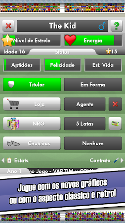 Segunda imagem de jogabilidade de New Star™ Futebol